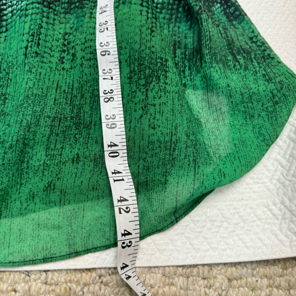 NWT Moulinette Soeurs Vernalis Maxi Dress Strapless Green Black Size 0 - Picture 8 of 11